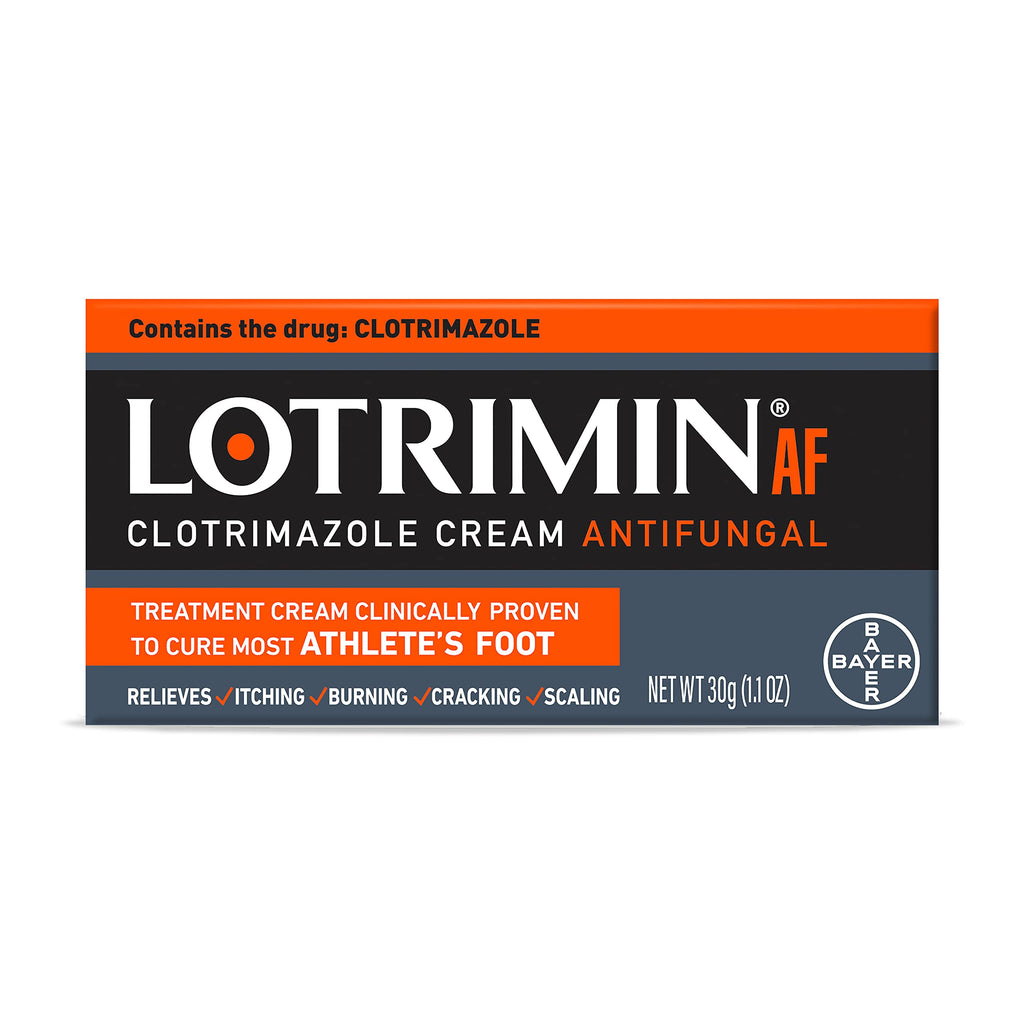 Lotrimin AF Cream: Athlete's Foot 1% Clotrimazole Antifungal Treatment, Clinically Proven Effective, 1.1 Ounce (New Look) 1.1 Ounce (Pack of 1)