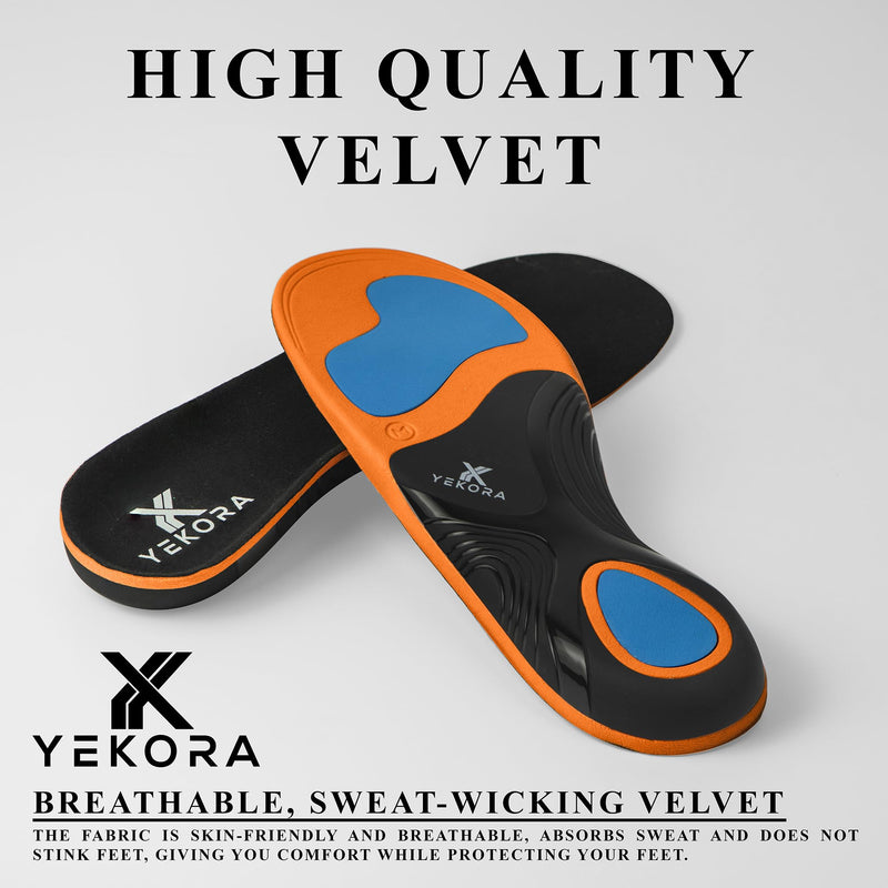 [Australia] - YEKORA Ortho Plus orthopedic insoles shoe insoles flat feet flat feet plantar fasciitis heel spur hollow foot kink foot men women (XS: 35-37 EU) XS: 35-37 EU 