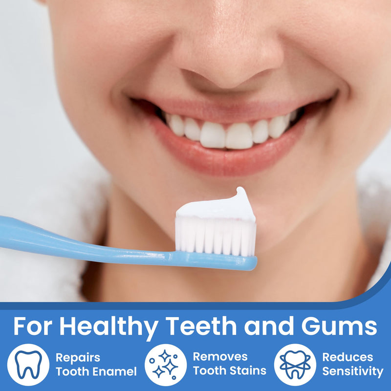 [Australia] - Pearlie White Active Remineralization Fluoride Free Toothpaste - 3.8oz/110gm - Remineralizing Toothpaste for Tooth Enamel Repair - Helps Remove Stains - Contains Hydroxyapatite and Xylitol - Pack of 4 0.95 Ounce (Pack of 4) 