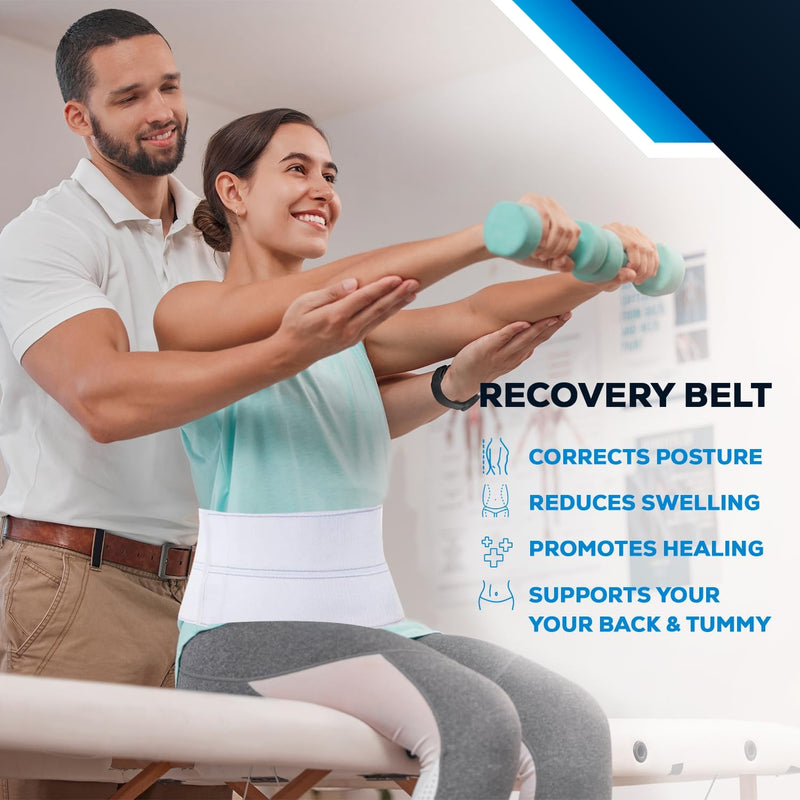 [Australia] - NYOrtho Abdominal Binder Lower Waist Support Belt - Compression Wrap for Men and Women MADE IN USA (45" - 60") 3 Panel - 9" 3 Panel - 9" High 45-60 Inch (Pack of 1) 
