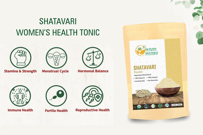 [Australia] - Shatavari Powder Organic Asparagus Racemosus for Lactation Breastfeeding Shatavri Satawar Kalpa Kalp India USDA Organic Improves Lactation | Rejuvenates Stamina | 5.3 oz / 150 gms 