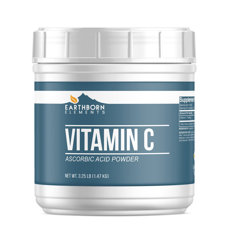 Earthborn Elements Vitamin C Powder and Malic Acid Bundle, Various Sizes, Cooking & Baking, Food Grade