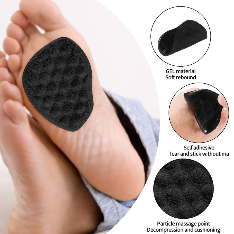 [Australia] - 3 pairs of ball of foot pads forefoot pads for women, foot pads, gel shoe insoles, forefoot gel pads forefoot, reusable ball of the foot pad insoles for high heels shoe pads heel protection 