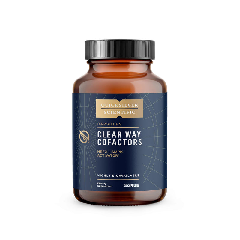 Quicksilver Scientific Clear Way Cofactors – Natural Enzyme Complex, Vegan and Free from additives, 75 Capsules per Bottle