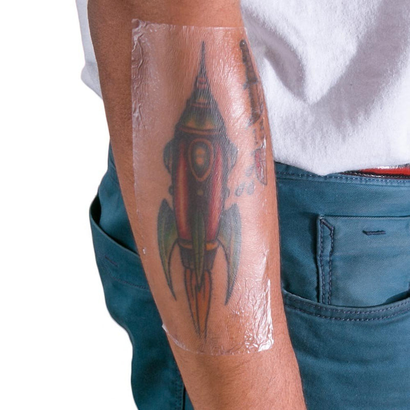 [Australia] - Recovery Aftercare Derm Shield Tattoo Aftercare Bandage Roll - Transparent, Waterproof Adhesive Bandages - 10 Inches x 8 Yards 