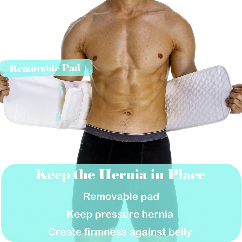 Hernia Belts for Men Abdominal Support Surgical Belly Binder Stomach Wrap Band After Surgery Medium