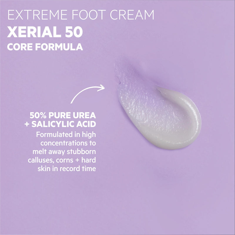SVR - Xerial 50 Extreme Foot - Intense Hydrating Foot Cream with 50% Urea - For rough, dry feet, hands, elbows and knees - Delivers visible results in just 7 days - Quick Absorption- 1.7 fl.oz