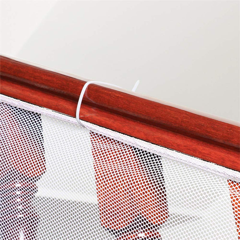 [Australia] - Child Safety Rail Net for Balcony, Patios, Railing and Stairs. Security Guards for Kids/Pet/Toy Both Indoors and Outdoors. 10ft x2.5ft, Sturdy Mesh Fabric Material. (White) White 