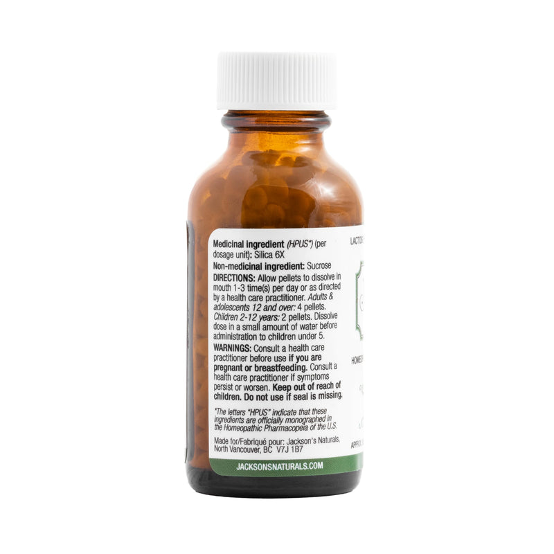 [Australia] - Jackson’s Cell Salt #12 Silica 6X (500 Pellet Bottle) – Certified Vegan, Lactose-Free Silica 6X 
