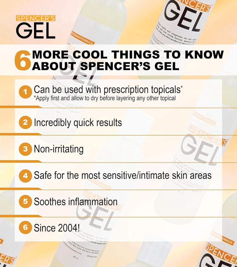 [Australia] - Spencer's Gel Alkaline Formula (8oz) Since 2004 The Only High-pH Solution for Stubborn Skin Issues (Boils, Furuncles, Ulcerations, Pressure Wounds, etc.) Non-Stinging, Fast-Acting 8 Fl Oz (Pack of 1) 