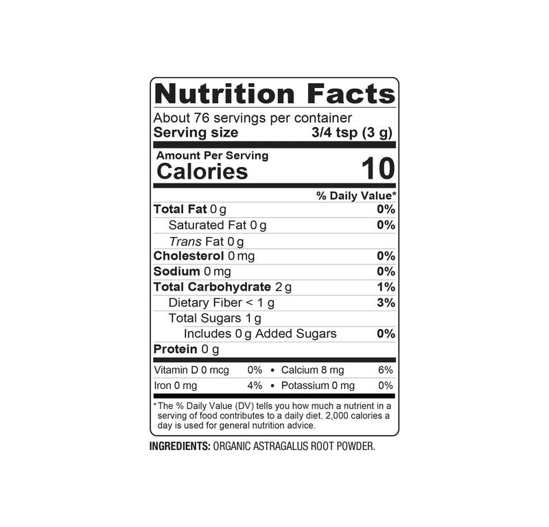 [Australia] - BareOrganics Astragalus Root Powder, Superfood Powder, Organic Dietary Supplement, 8 Ounce 