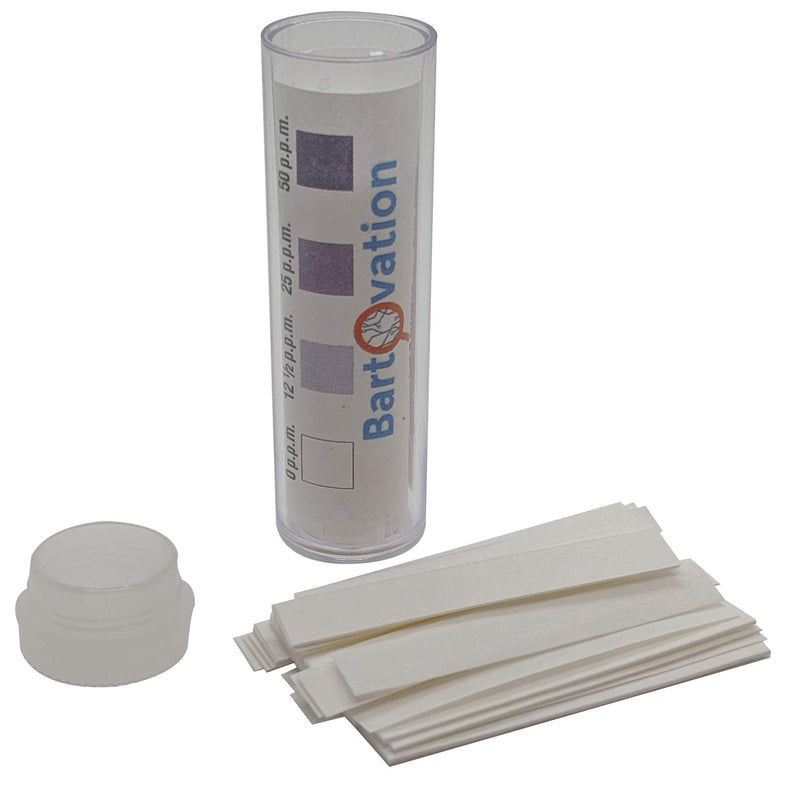 Iodine Test Paper Strips, 0-50 ppm, 100-Pack | Restaurant Sanitizer Tesing, Made in USA