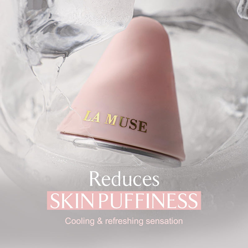 [Australia] - LA MUSE Perfect Cooler (Pink) - Portable Cooling Massager for Soothing & Pore Care|Aluminum Plate for Long-Lasting Cooling Relief | Reduces Puffiness, and Calms Sensitive Skin | Korean Skin Care 