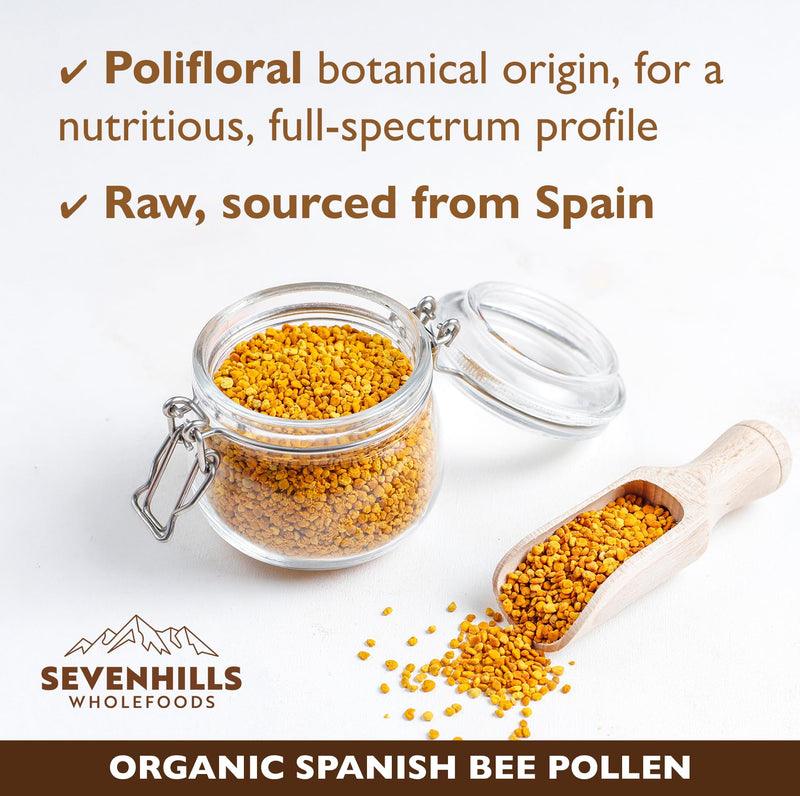 Sevenhills Wholefoods Organic Spanish Bee Pollen Granules 400g, Raw, Ethically Harvested 400 g (Pack of 1)