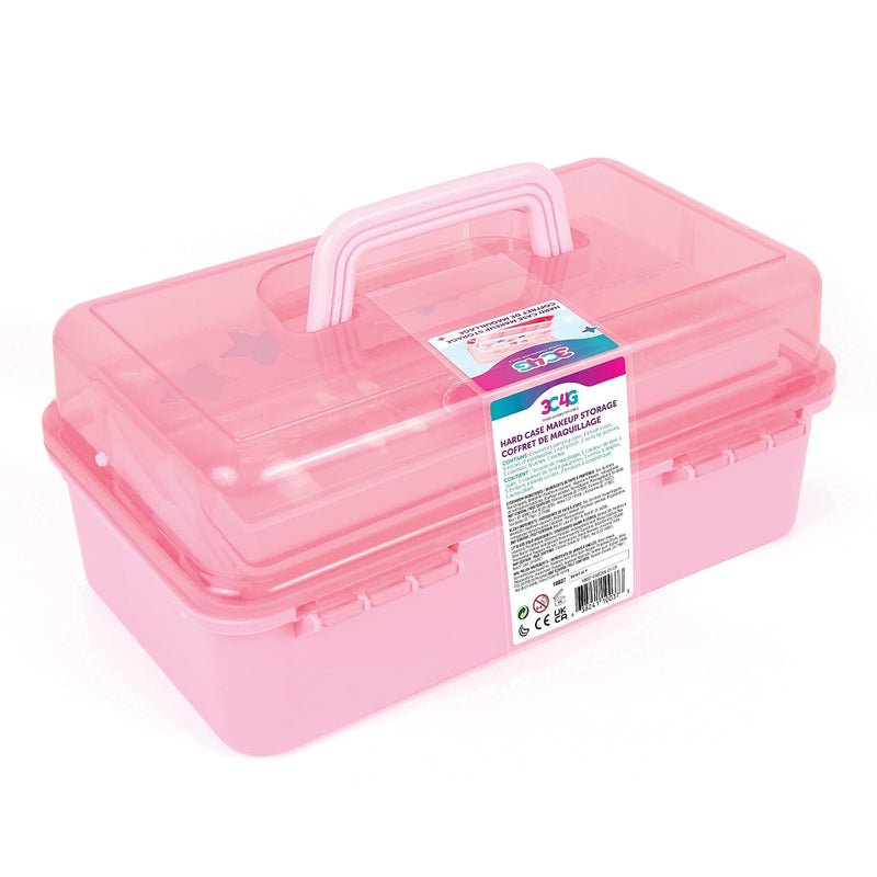 [Australia] - 3C4G Pink and Gold Hard Case Makeup Storage Set - Kids Makeup Kit for Girls and Teens - Includes Storage Case, 5 Eyeshadows, 1 Blush, 2 Lip Glosses & 1 Nail Polish - Ages 8+ by Make It Real Pink & Gold 