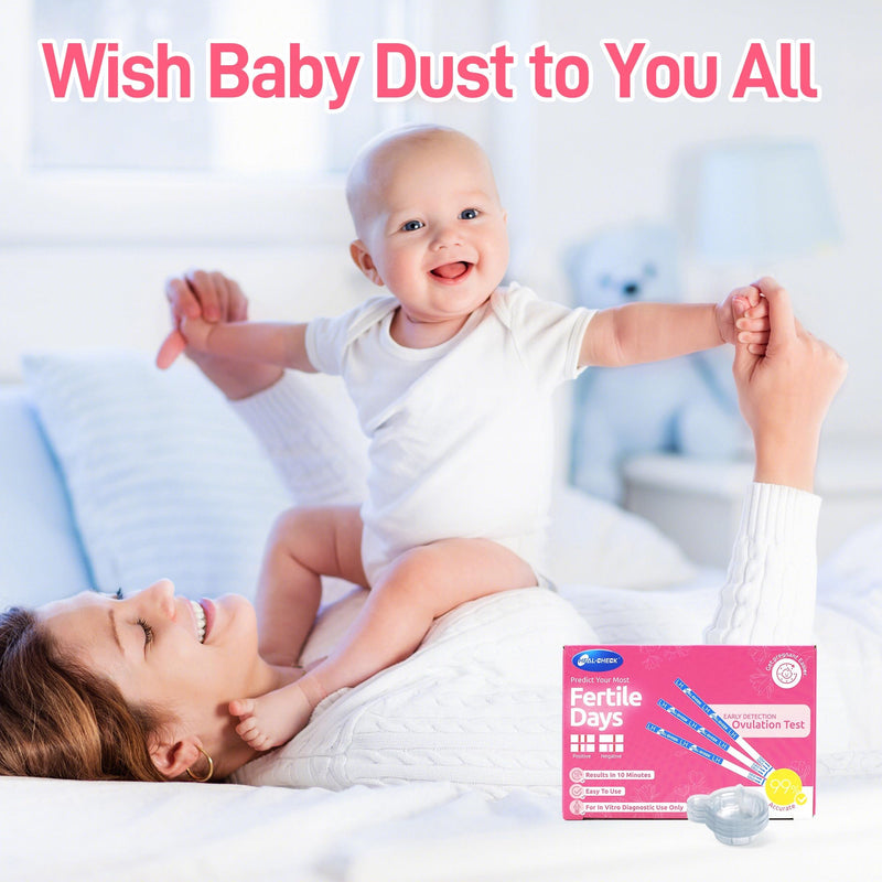 Ovulation Test Strips 25 and Pregnancy Tests 10, HEAL-CHECK Bulk Ovulation Predictor Kit for Women TTC, Over 99% Accuracy, Easy to Use at Home, Individually Wrapped, FSA HSA | 25LH+10HCG+35 Urine Cup