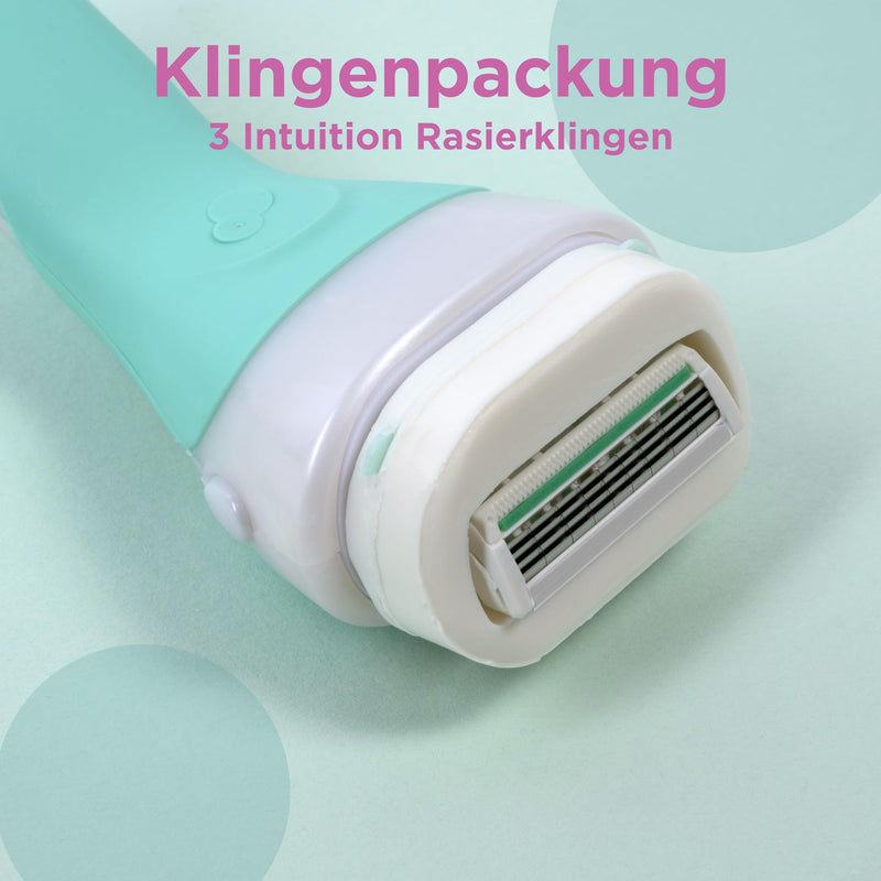 [Australia] - Wilkinson Sword - Intuition Sensitive Care Razor for Women, Razor Handle + 6 Razor Blades, No Shaving Gel Required 