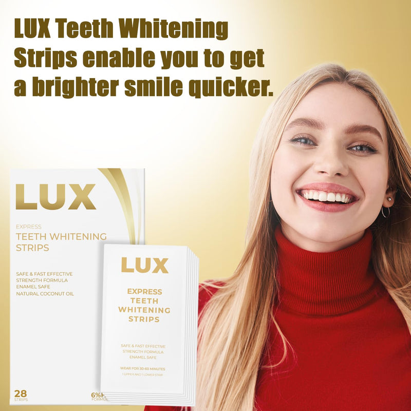 Teeth Whitening Strips | Enamel Safe Coconut Whitening Strips for Sensitive Teeth | Whitening Strips with Advanced Seal Technology | Teeth Strips Having Tough Stains Removing Solution