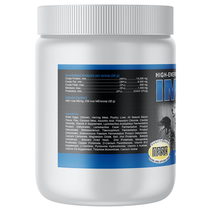 Annamaet Impact – High-Energy Dense Nutrition Supplement for Dogs – Helps Support Healthy Weight in Canine Athletes, Post-Surgical Dogs and Dogs with Fast Metabolism - 1 lb - PawsPlanet Australia