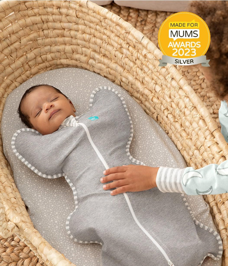 Love to Dream Swaddle UP, Baby Sleep Sack, Self-Soothing Swaddles for Newborns, Get Longer Sleep, Snug Fit Helps Calm Startle Reflex, New Born Essentials for Baby, 8-13lb, Grey Gray Small (8-13 lbs.)