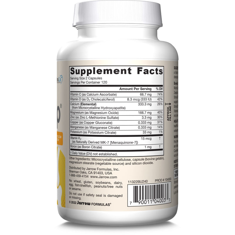 [Australia] - Jarrow Formulas BoneUp for Bone Density - Vitamin D3 and K2, Calcium Support, 240 Capsules, Promotes Skeletal Nutrition, Up to 40 Days Supply Unflavored 240 Count (Pack of 1) 