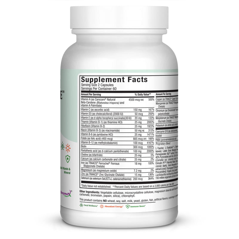 Maxi Health® Multivitamin for Men & Women (120 Capsules) | Kosher | Complete Daily Vitamins & Minerals | Energy, Immune Function & Overall Wellness | Vegan | Doctor Formulated 120 Count (Pack of 1)