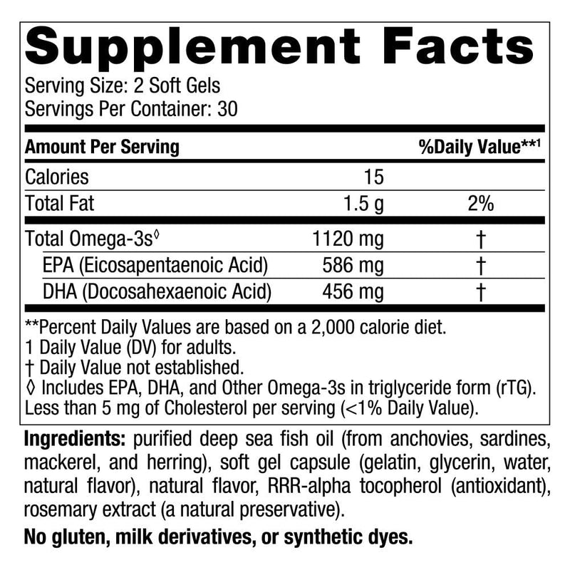 [Australia] - Nordic Naturals Ultimate Omega 2X Mini, Strawberry Flavor - 60 Mini Soft Gels - 1120 mg Omega-3 - High-Potency Omega-3 Fish Oil Supplement - EPA & DHA - Promotes Brain & Heart Health - 30 Servings 