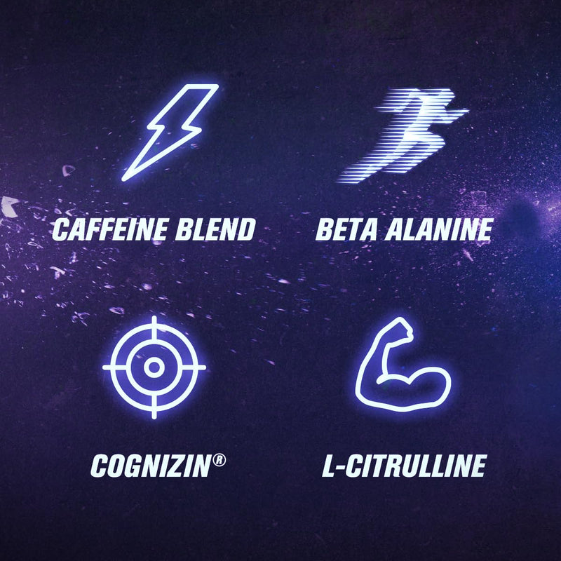 [Australia] - Jacked Factory X John Wick - Wick Mode Pre Workout Powder - Intense Energy, Battle-Ready Focus, Unstoppable Commitment, and Sheer Will - 40 Servings, Baba Yaga Blue Raz 