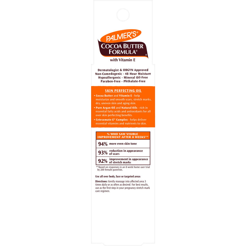 Palmer's Skin Therapy Body Oil, Moisturizing Cocoa Butter Formula (2 Oz) | Deep Body Moisturizer for Dry, Damaged Skin, Scars or Stretch Marks with Vitamin E & Pure Argan Oil, 48hr Moisture