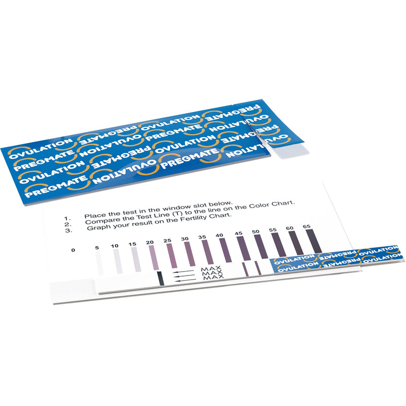 Pregmate 50 Ovulation Test Strips with Numerical LH Result Quantitative Predictor Kit (50 Count)