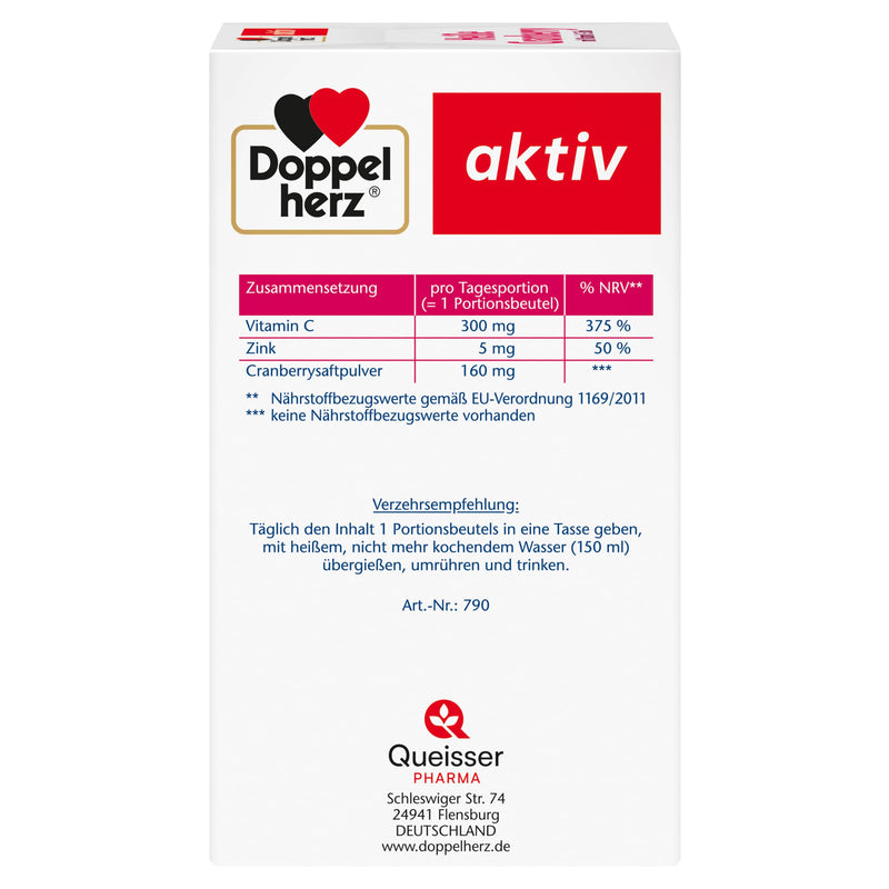 [Australia] - Doppelherz Hot Cranberry - Vitamin C and Zinc to support the normal function of the immune system - hot and cold - vegan - 10 bags Hot Cranberry + Vitamin C + Zinc 10 bags (pack of 1) 