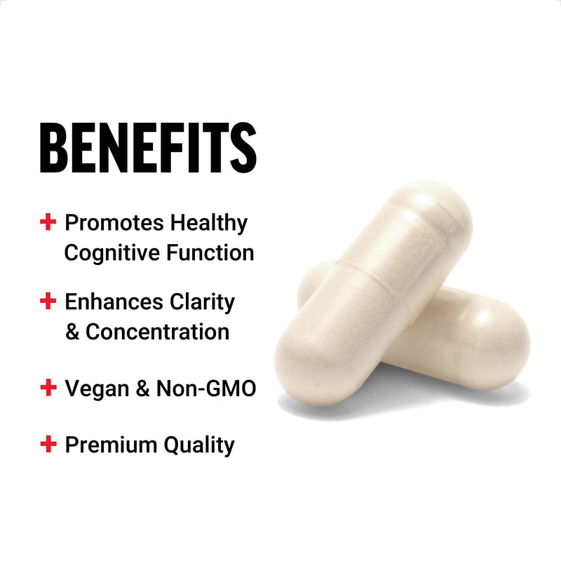 [Australia] - FORCE FACTOR DMAE Supplement for Concentration, Focus, and Healthy Cognitive Function, Brain Supplement & Neurotransmitter Support, Vegan, Non-GMO, 100 Capsules 