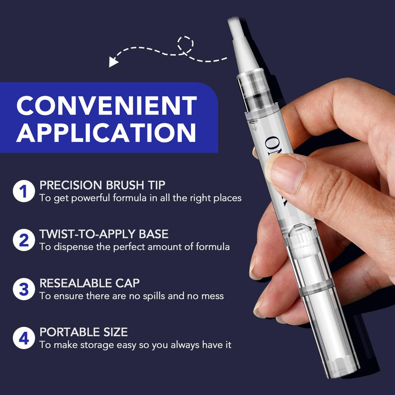 Toenail Fungus Pen - 25% Undecylenic Acid, Tea Tree Oil - Toenail Fungus Treatment Extra Strength for Toe Nail Repair Pen for Damaged Nails, Foot Fungal Nail Treatment for Fungi Funginail - 5pcs