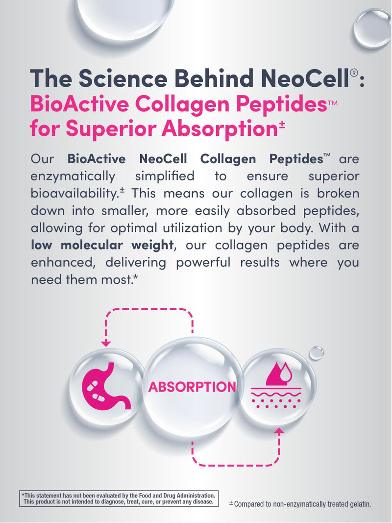 NeoCell Super Collagen with Vitamin C, 120ct Collagen Pills, Non-GMO, Grass Fed, Paleo Friendly, Gluten Free, Collagen Peptides Types 1 & 3 for Hair, Skin, Nails and Joints (Packaging May Vary)