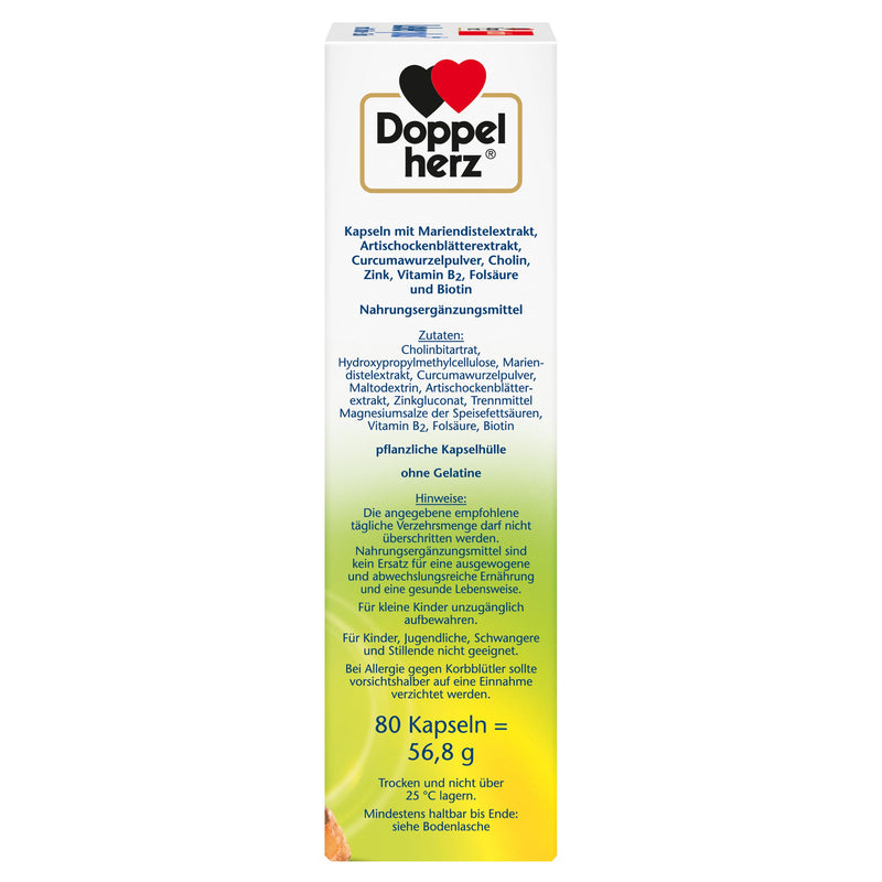[Australia] - Doppelherz Leber plus – With choline to help maintain normal liver function and normal fat metabolism – 80 capsules 80 capsules (pack of 1) 