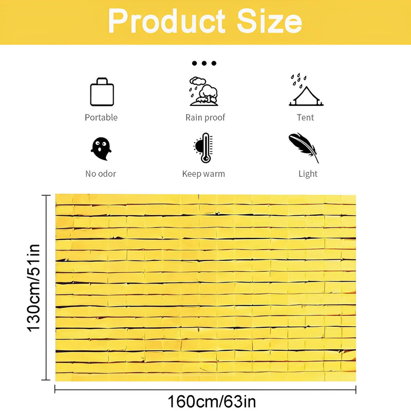 [Australia] - ElevaPulse Pack of 4 Rescue Blankets 210cm x 130cm, Rescue Blanket Gold Silver, Rescue Blankets, Safety Blanket, for Outdoor, Hiking, Survival, First Aid Blankets, Robust, Tear-Resistant & Waterproof 