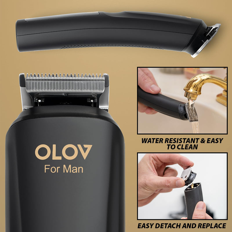 [Australia] - Beard Trimmer, 21 Piece All-in-One Mens Grooming Kit and Hair Clipper, Nose, Ear,Body and Face, Electric Razor with USB Recharge Dock Black 