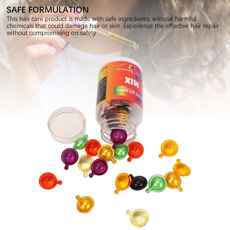 30 Count Hair Serum Capsules Moisturizing Hair Oil Capsules for Nourishing Frizzy Dry Damaged Hair