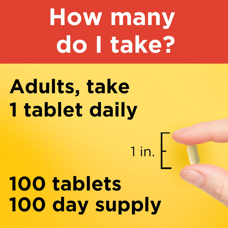 Nature Made Extra Strength Vitamin C 1000 mg Tablets, 100 Count | Adult Vitamin C Tablets for Immune Support and Antioxidant Support, 100 Day Supply 100 Count (Pack of 1)