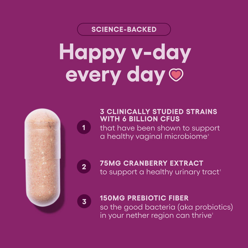 [Australia] - Physician's CHOICE Vaginal Probiotics for Women - Unique with Licorice Root - PH Balance, Odor Control, Yeast, Vaginal Microbiome & Feminine Health - 6B CFU - Organic Prebiotic, Cranberry - 30 CT 30 Count (Pack of 1) 