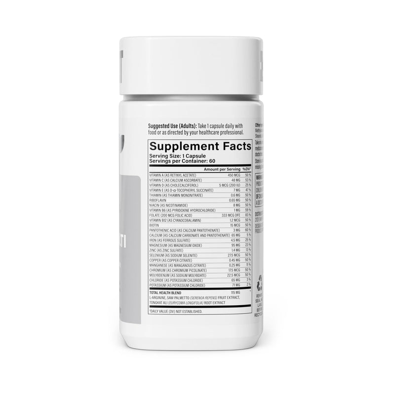 Habit Men's Multivitamin, Supports Health & Wellness, Vitamins A-E, Magnesium, Zinc, L-Arginine, 60 Capsules
