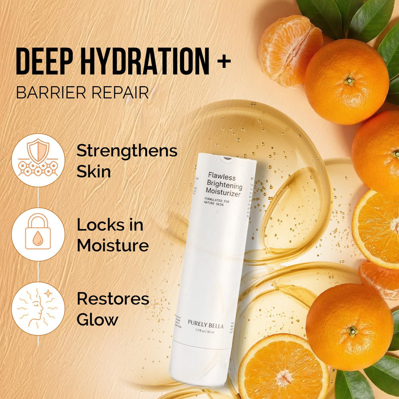 Flawless Niacinamide Brightening Moisturizer, Dark Spot Cream | Multi-active dark spot corrector with tranexamic acid, alpha arbutin & vitamin C. Fades hyperpigmentation on mature skin.