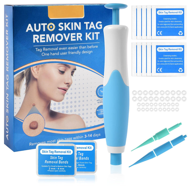 [Australia] - ACWOO Stem Wart Removal Quick Kit, Stem Wart Remover, Skin Tag Remover Kit for Micro to Large 2MM-8MM, Wart Remover Safe and Painless, for Most Body Parts Blue 