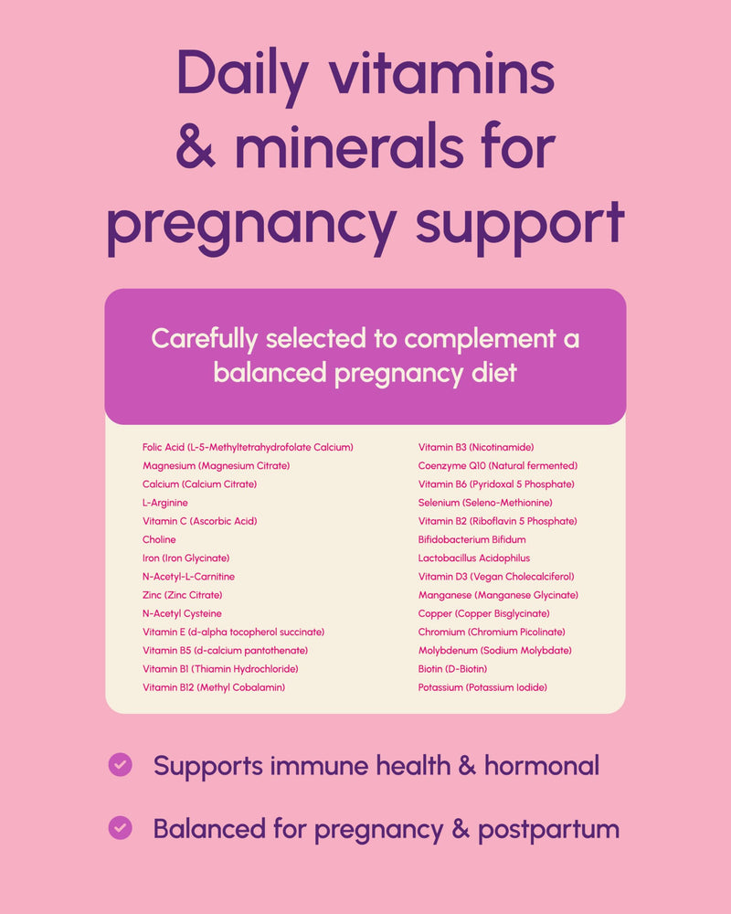 Premium Multivitamin Powder for Pregnancy, Breastfeeding & Prenatal Support - 30-Days | Folic Acid as Methylfolate, Probiotics + Vitamin D3 & C, Organic Superfoods, UK Made