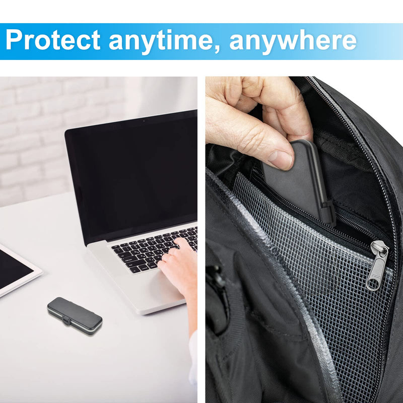 [Australia] - iGuerburn Protective Case for AliveCor KardiaMobile 6-Lead Personal EKG, Heart Monitor Case for Kardia Mobile 6L ECG (NOT for KardiaMobile 1L!) Black - KardiaMobile 6L 