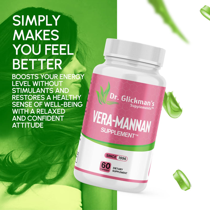 [Australia] - Vera-mannan Aloe Vera Supplement, 1 Bottle, 60 Capsules 