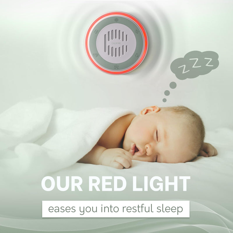 [Australia] - wall plug in white noise sound machine baby sound machine for sleep | 20 Soothing sounds baby white noise machines for sleeping | pink noise brown noise green noise sound machine for sleeping 1 Count (Pack of 1) White Round 