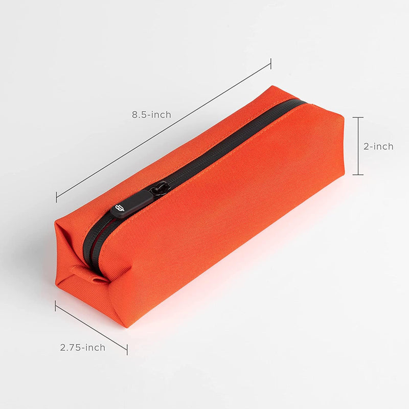[Australia] - Comfyable Small Toiletry Bag for Men, Slim Mini Toothbrush Bag, Dopp Kit Bag Orange 