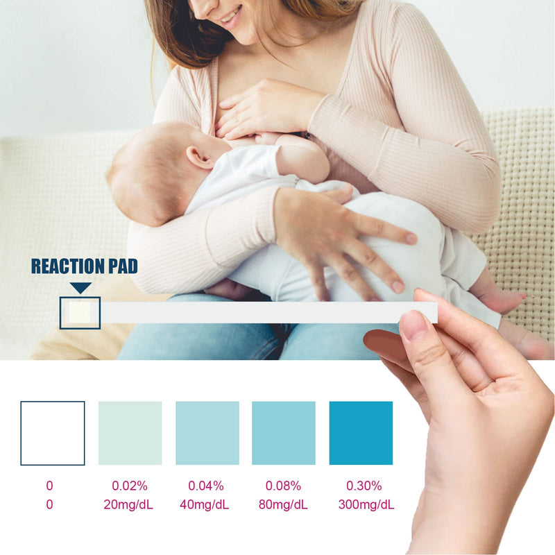 [Australia] - Breastmilk alcohol test strips, breastmilk alcohol test strips, pack of 25 breastmilk alcohol test strips, quick, accurate detection, breastmilk alcohol test strips for breastfeeding mothers 