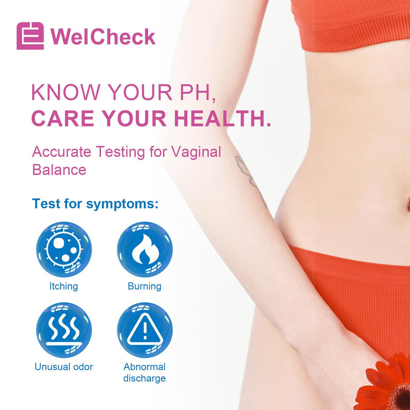 Vaginal pH Test Strips, Vaginal Yeast Infection Test Strips, Feminine pH Test, BV Test Strips pH Balance for Women, 15 Individually Packaged Strips